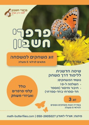 זוג משחקים למשפחה 3 (א') מתאים לגילאי 10 ומעלה